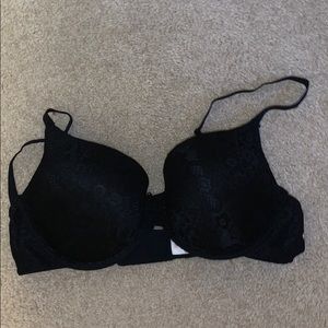 Black lace bra